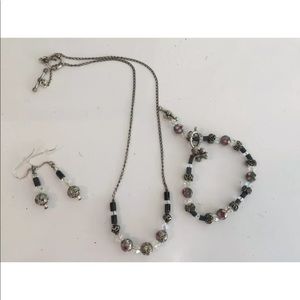 Jewelry set: Necklace, Earrings, Bracelet